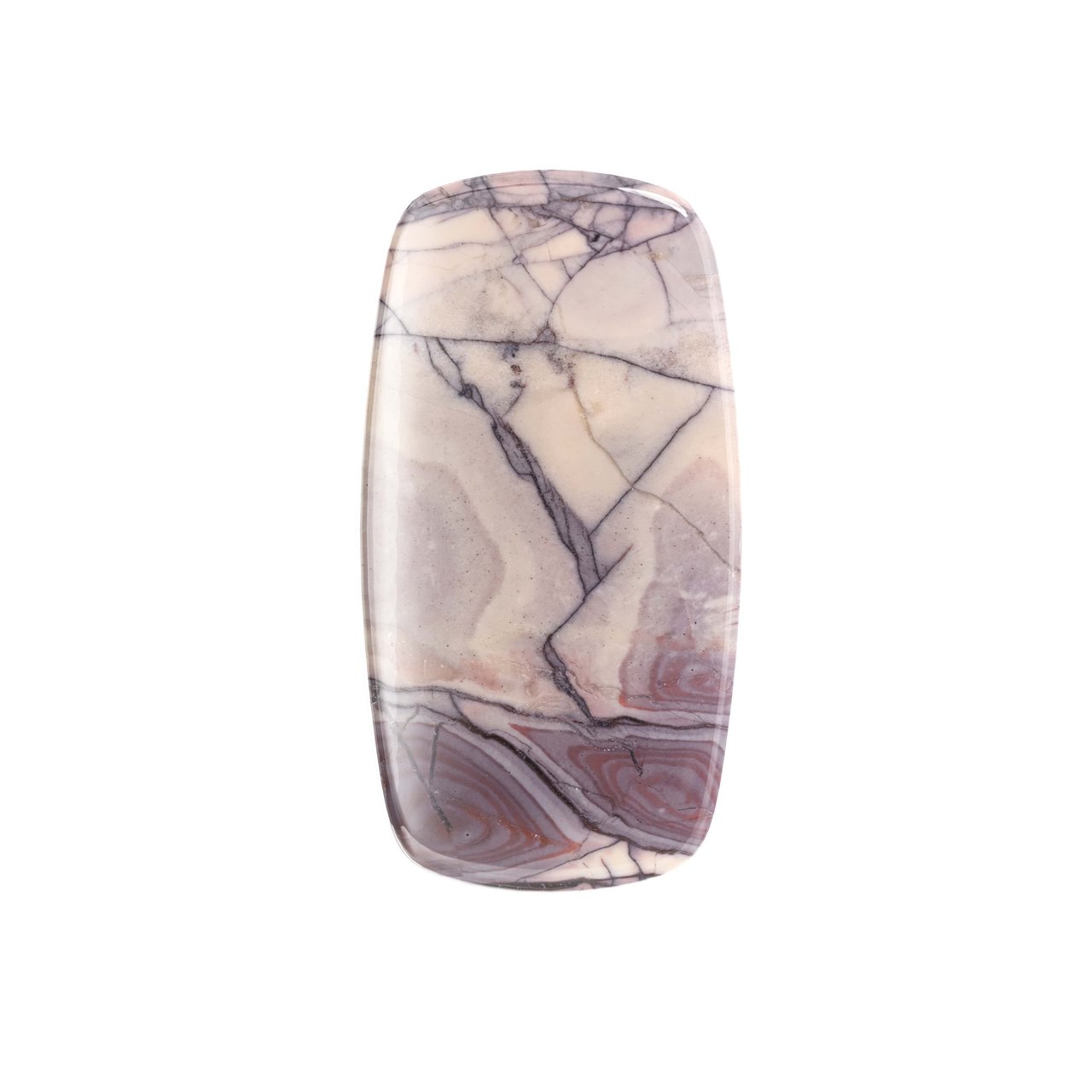 Parcelin jasper gemstone cuts