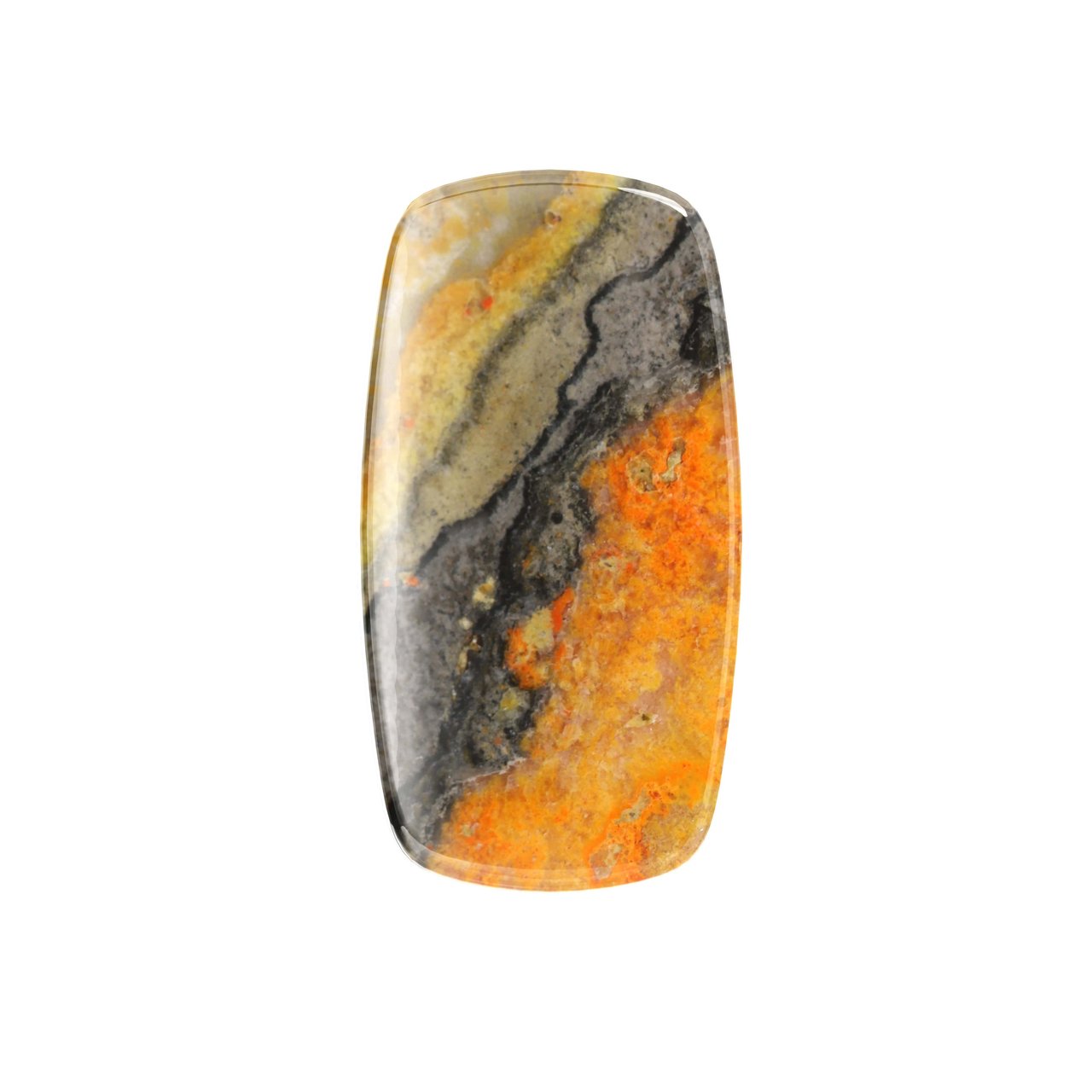 Bumble bee jasper gemstone cuts